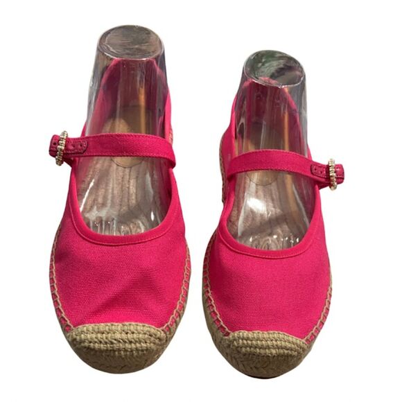 JCrew Hot Pink Espadrilles Size 9.5* - Picture 4 of 8